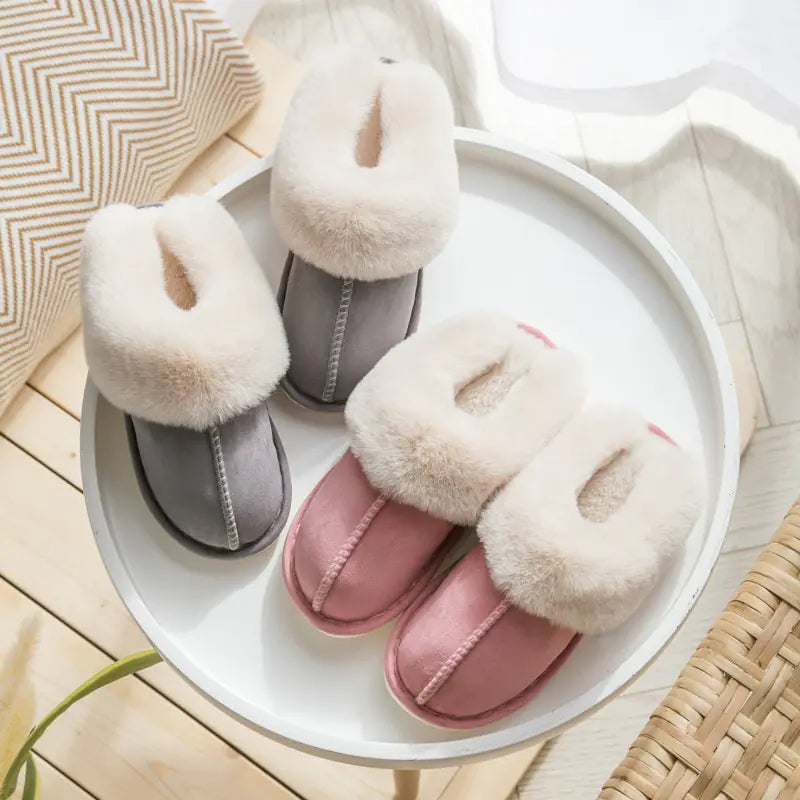 Winter Warm Home Fur Slippers