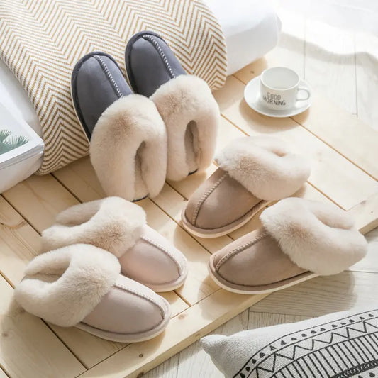 Winter Warm Home Fur Slippers