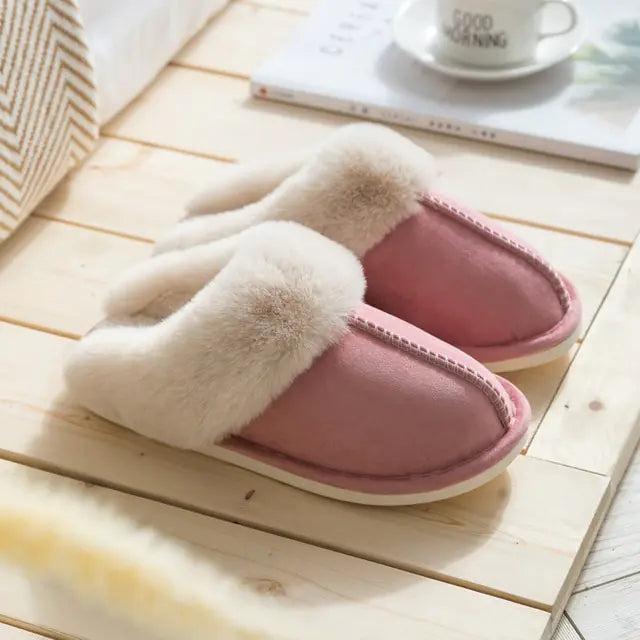 Winter Warm Home Fur Slippers