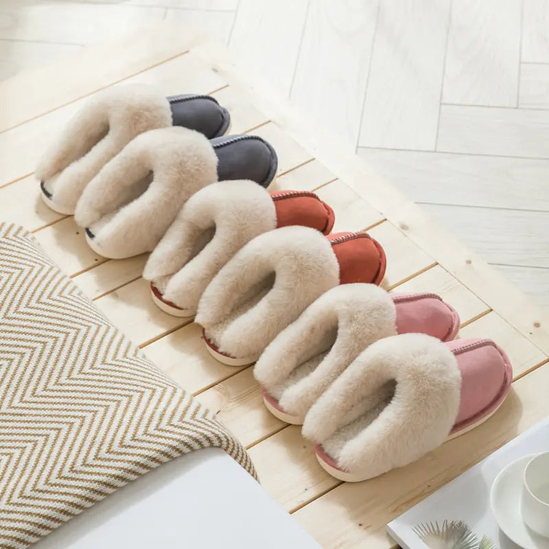 Winter Warm Home Fur Slippers