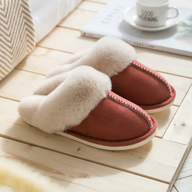 Winter Warm Home Fur Slippers