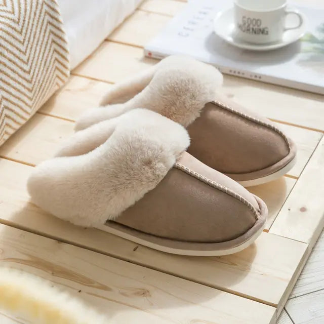 Winter Warm Home Fur Slippers