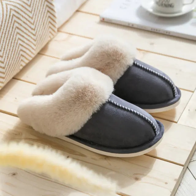 Winter Warm Home Fur Slippers