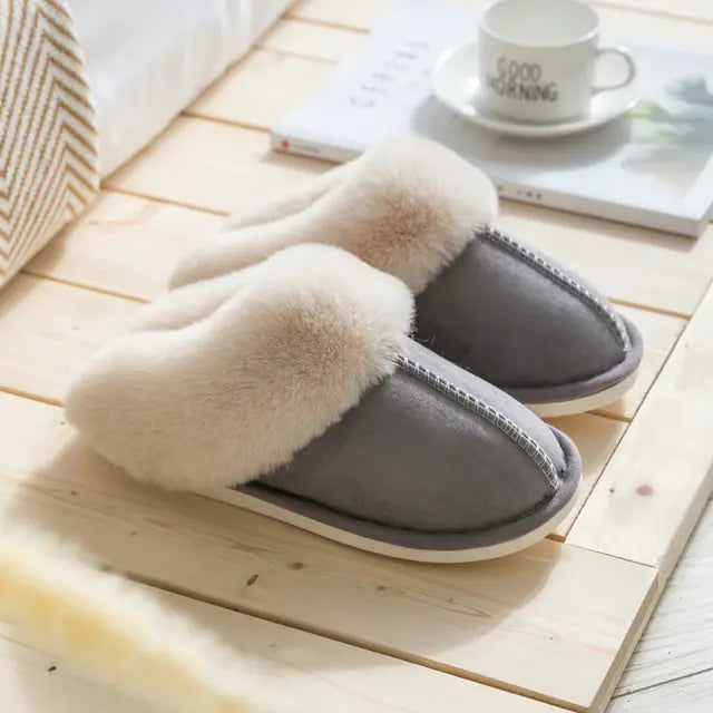 Winter Warm Home Fur Slippers